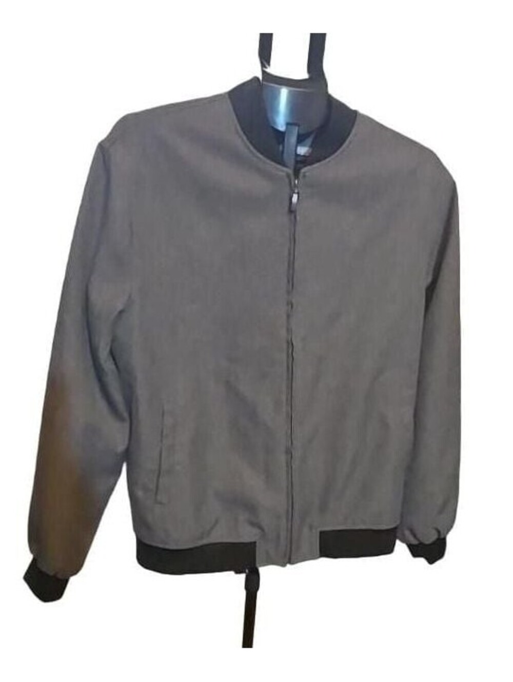 Irvine Park Gray Full Zip Bomber Jacket